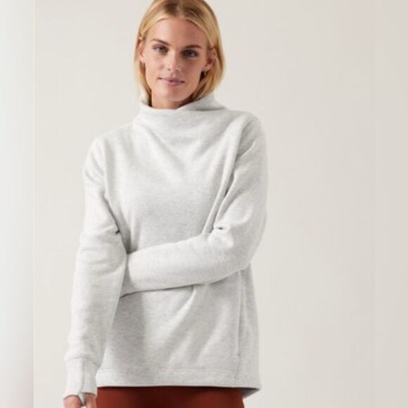 Athleta Cozy Karma Twist Neck Sweatshirt - Picture 1 of 11